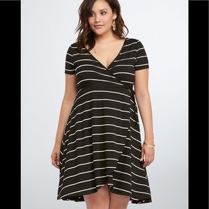 torrid Dresses - TORRID Striped Wrap Dress torrid Dresses - TORRID Striped Wrap Dress